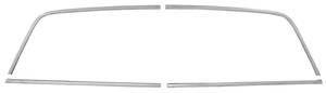 Window Reveal Molding Set, Rear, 1964-67 El Camino