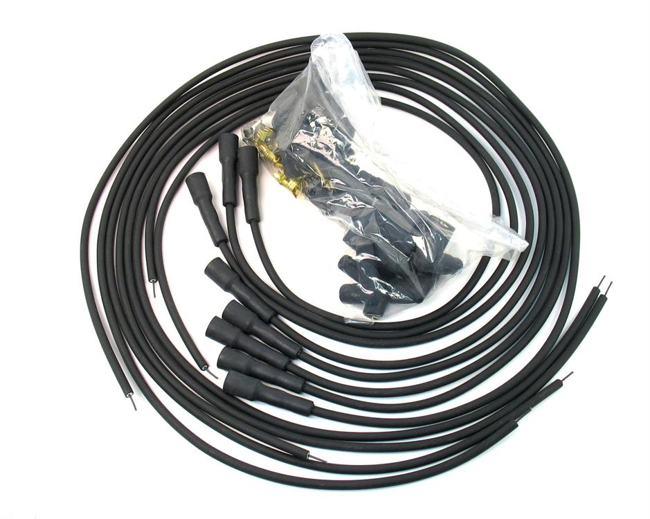 Spark Plug Wires, Flame-Thrower, 7mm, Black