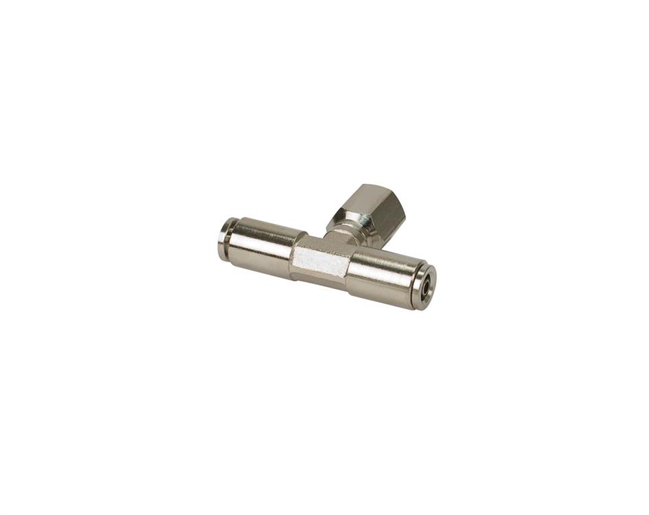 1/8" NPT(F) 1/8" to 1/8" Swivel T-Fitting