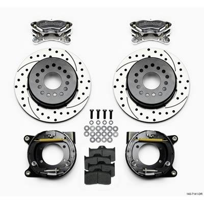 Brake Kit Fdl P / S P-b Kit, Drilled, Polished Chevy 12 Bolt w / C-clips