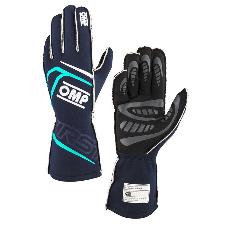 FIRST GLOVES FIA 8856-2018 MY2025 NAVY BLUE / TIFFANY SZ. XL