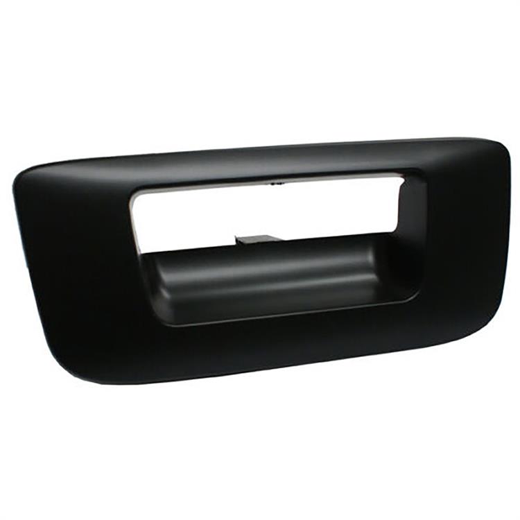 2007-13 Chevrolet, GMC Truck	 Tail Gate Handle Bezel	 Without Key Hole	 Without Camera Hole	 Black Textured Finish