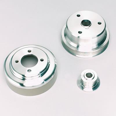 Pulley Kit, Billet aluminum, Serpentine