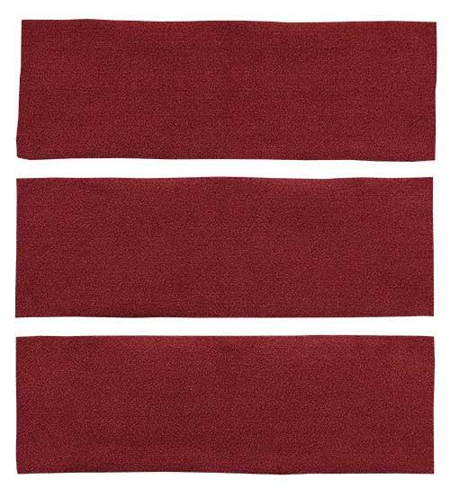 1964-68 Mustang Fastback 3 Piece Fold Down Loop Carpet Set - Maroon