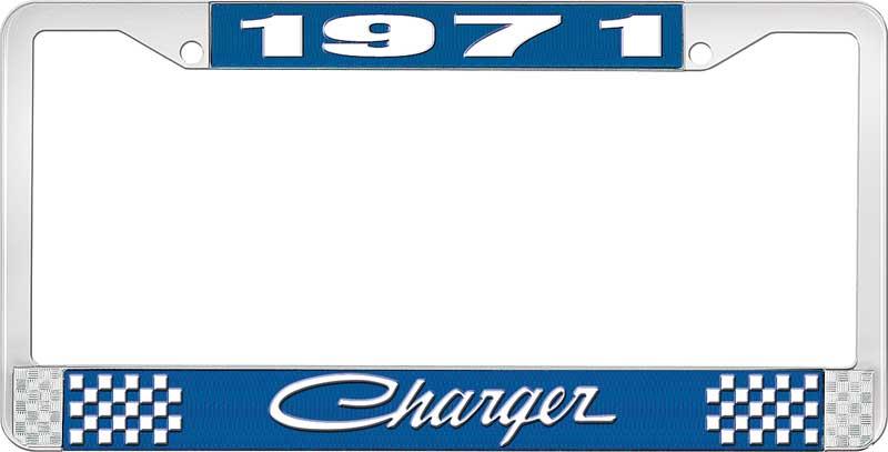 nummerplåtshållare 1971 charger - blå