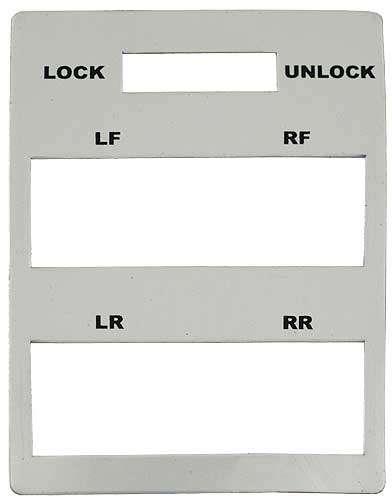 Power Window Switch Plate Insert