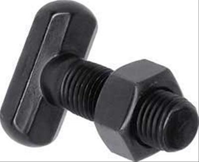 Anchor Bolt, T-Bolt, Steel, Black, 7/16 in.-20 Thread, Each