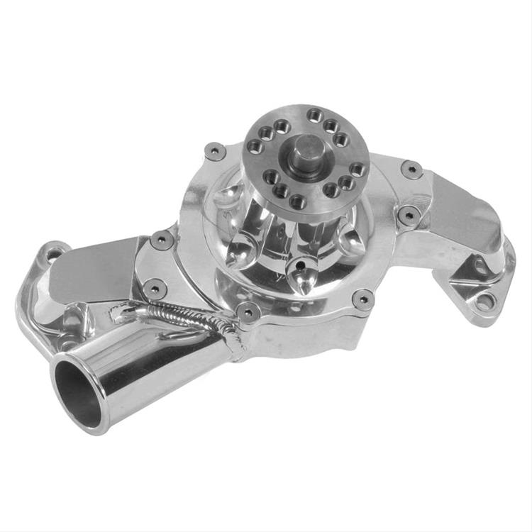 Water Pump High-volume, Billet aluminum, Polished