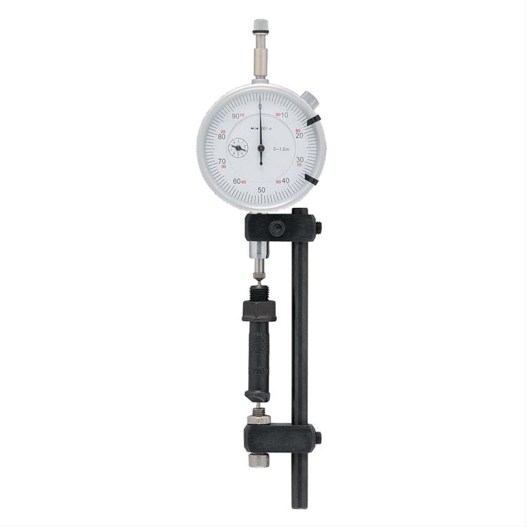 Rod Bolt Stretch Gauge, Steel, Dial Indicator, Adjustable Length, Right/Left Configurations, Kit