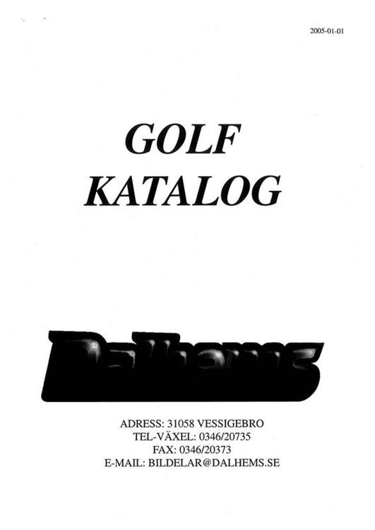 Catalog Golf