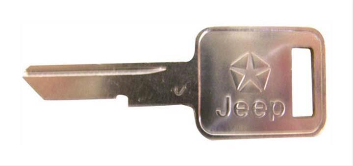 Key, Blank, Ignition Type, Jeep Logo