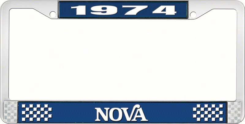 nummerplåtshållare, 1974 NOVA STYLE 2 blå