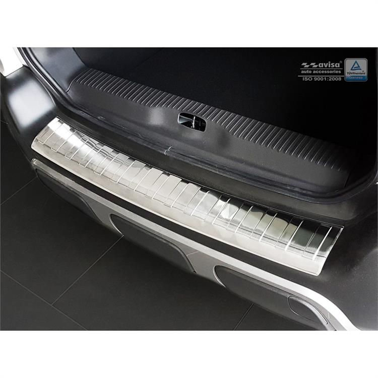 Stainless Steel Rear bumper protector suitable for Citroën C3 Aircross II 2017- 'Ribs'