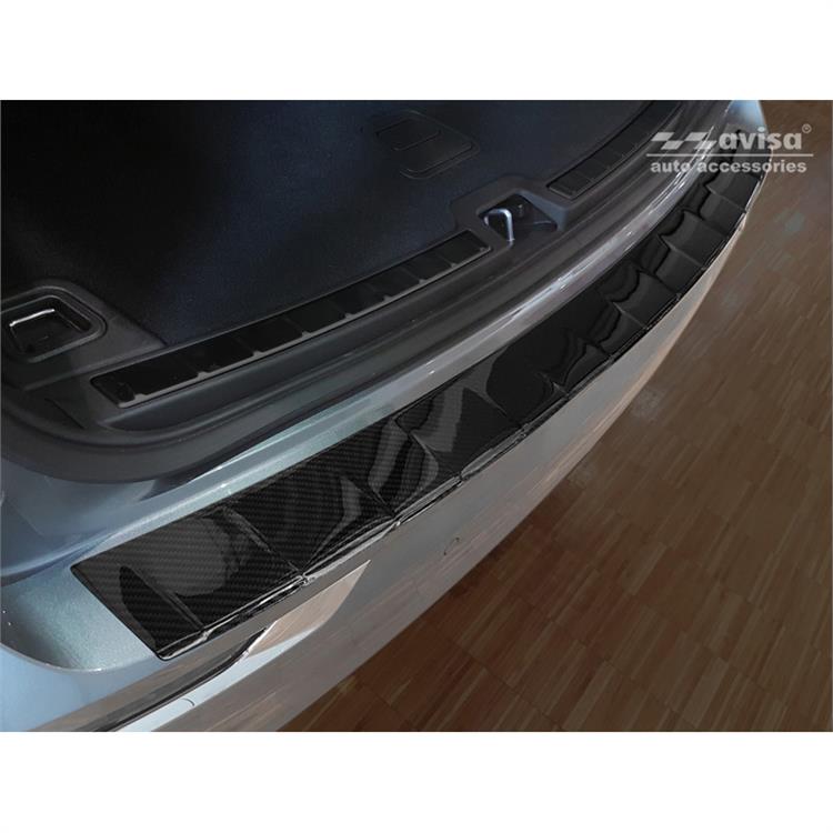 Real 3D Carbon Rear bumper protector suitable for Volvo XC60 II 2017- incl. R-Design