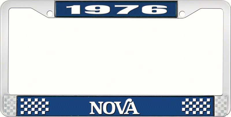 1976 NOVA LICENSE PLATE FRAME STYLE 2 BLUE