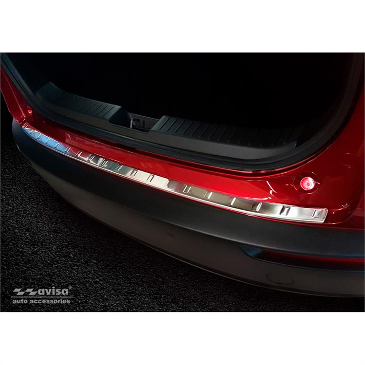 Stainless Steel Rear bumper protector suitable for Mazda CX-30 2019- 'Ribs'