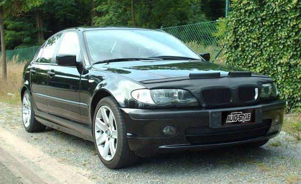 Motorkapsteenslaghoes passend voor BMW 3 serie E46 sedan/touring 2001-2005 zwart