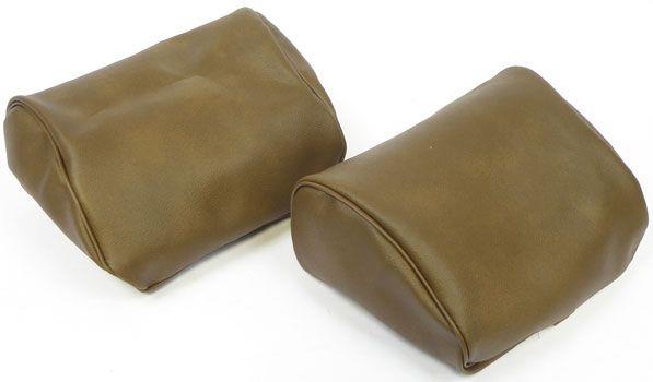 1977 NOVA BUCKET SEAT HEADREST COVER (DARK SADDLE)