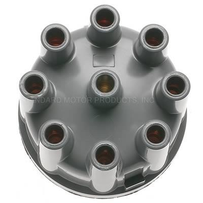 Distributor Cap, Female, Socket-Style, Gray, Clamp-Down, AMC, Ford, Jeep, Lincoln, Mercury, 8-Cylinder, Each