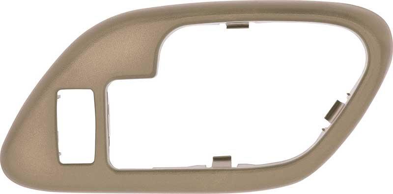 dörrhandtag inre 1995-02 GM C/K PICKUP TRUCK / SPORT UTILITY INNER DOOR HANDLE BEZEL W/ LOCK HOLE - BEIGE; RH