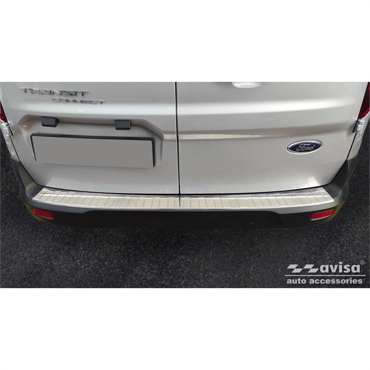 Stainless Steel Rear bumper protector suitable for Ford Tourneo Courier/Transit Courier 2014-2017 & FL 17- 'Ribs'