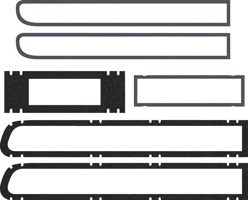 6 Piece Tail Lamp Gasket Set