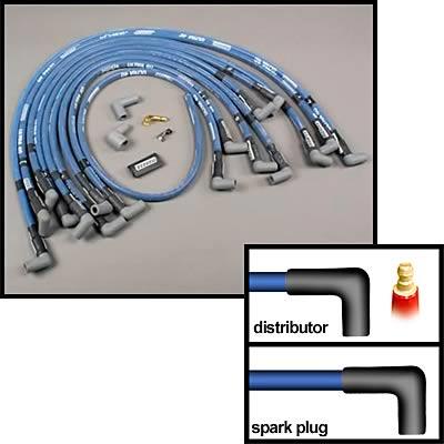 Spark Plug Wires, Ultra 40, Spiral Core, 8.65mm, Blue