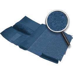 Blue Molded Cut Pile Carpet Set