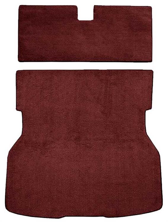 1979-82 Mustang Rear Cargo Area Cut Pile Carpet with Mass Backing - Maroon