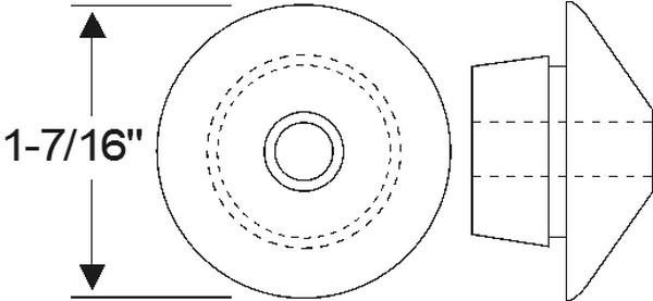 Grommet, cowl drain