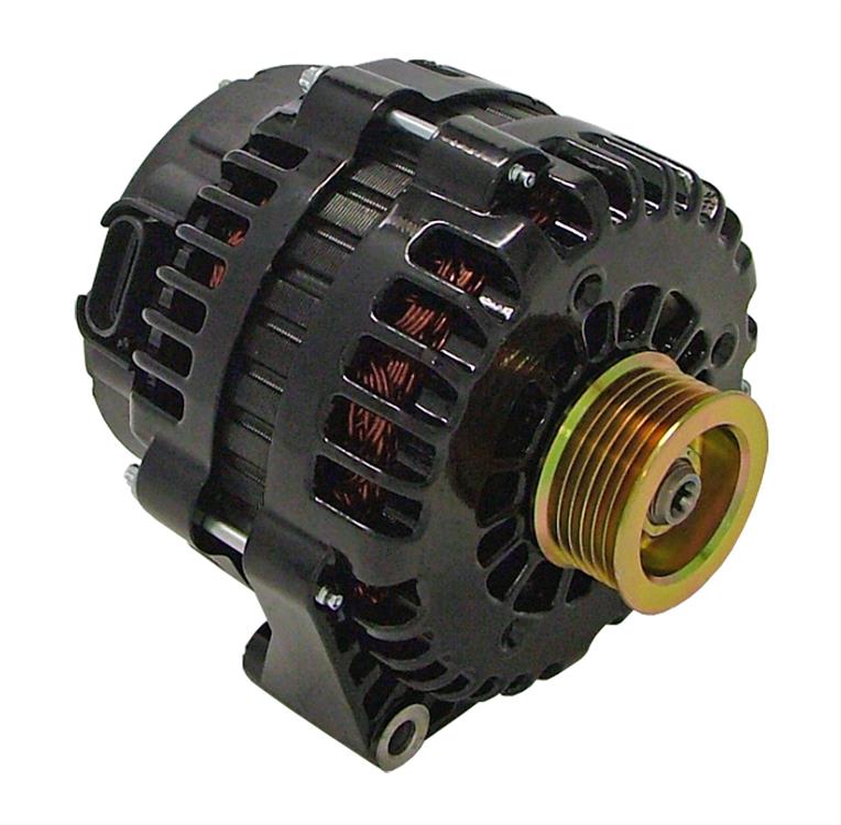 alternator / generator, 105A, 12 volt, Black powdercoated