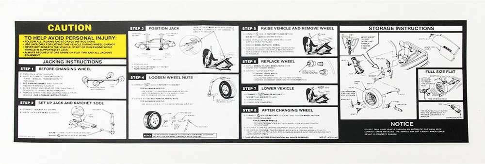 88-91 JACK INSTRUCTIONS DECALL