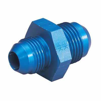 Fitting, Coupler, Straight, Male -12 AN to Male -12 AN, Aluminum, Blue