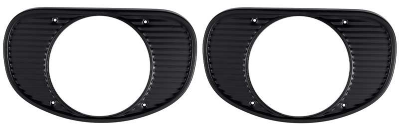 1962 Chevy Truck	 Headlamp Bezel	 Black	 Pair