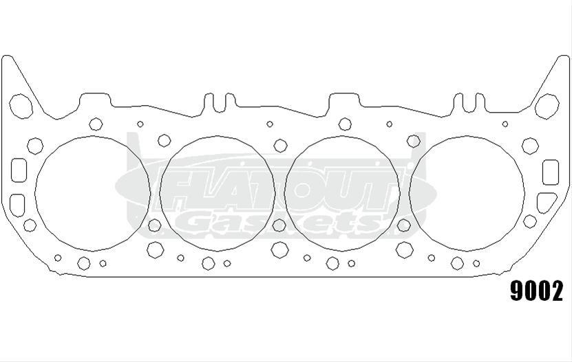 head gasket, 112.78 mm (4.440") bore, 0.79 mm thick