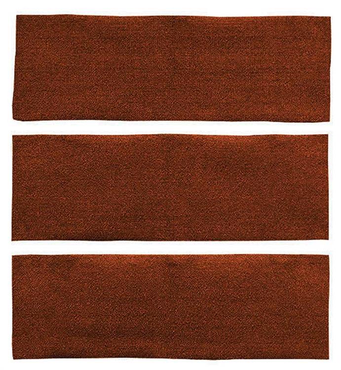 1964-68 Mustang Fastback 3 Piece Fold Down Nylon Loop Carpet Set - Emberglow