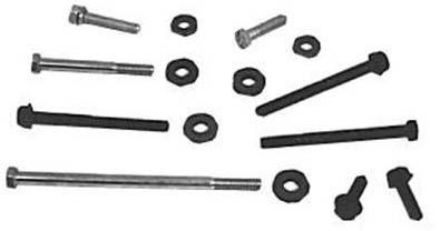 Water Pump Bolts, External Hex, Steel, Black Oxide/Zinc Plated, Ford, 302, 302 Boss, 351W, without A/C, Kit