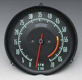 Tachometer,5500 Red Line,1968