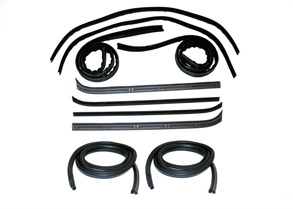 Belt Weatherstrip--Window Channel--Door Seal Kit - Inner & Outer Driver Side & Passenger Side