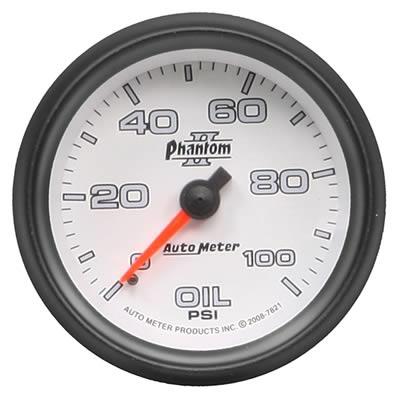 Oil pressure, 67mm, 0-100 psi, mechanical