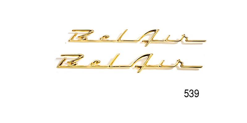 ''Bel Air'' Script, Gold, Pair (Best)