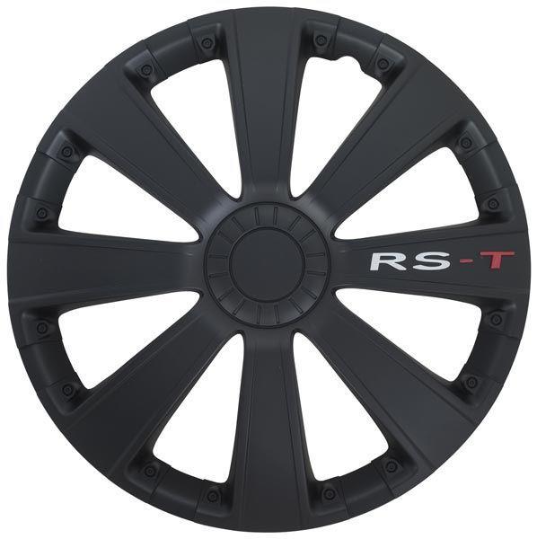 4-Delige Wieldoppenset RS-T 16-inch zwart