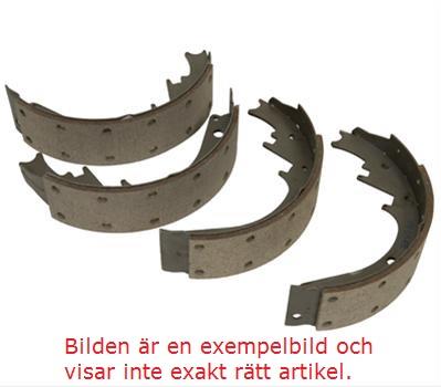 Brake Shoes, Bonded on, Semi-metallic, 2.000 in. Width, Buick, Chevy, GMC, Oldsmobile, Pontiac, Set