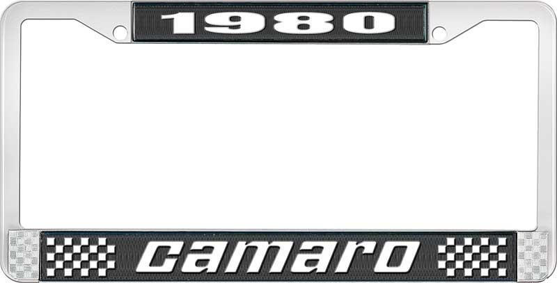 1980 CAMARO LICENSE PLATE FRAME STYLE 2 BLACK