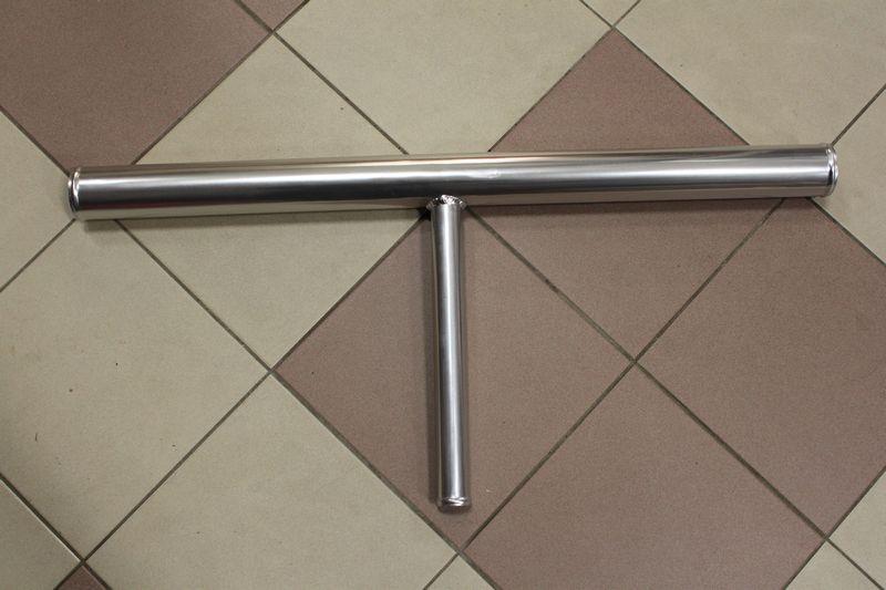 T-pipe Aluminum 63mm ( 38mm Exit ) Long