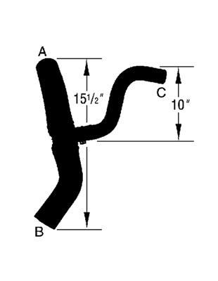 Curved Radiator Hose