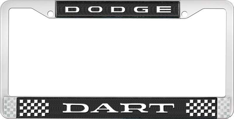 nummerplåtshållare, DODGE DART - svart
