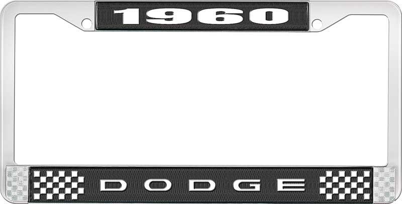 nummerplåtshållare 1960 dodge - svart
