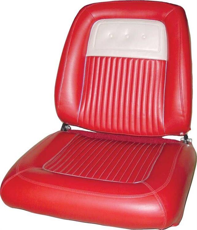 front upholstery crimson red / Pearl white