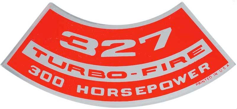 decal 327 TURBO FIRE 300-HP